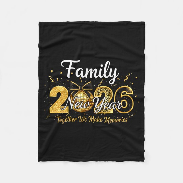 Happy New Year 2025 New Year's Eve Party Countdown Fleece Blanket (Front)