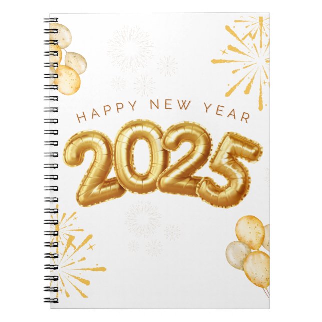 Happy New Year 2025 Notebook (Front)