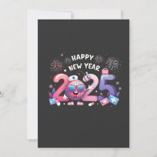 Happy New Year 2025 Nursing Disco Ball Healthcare Save The Date