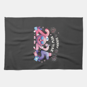 Happy New Year 2025 Nursing Disco Ball Healthcare Tea Towel