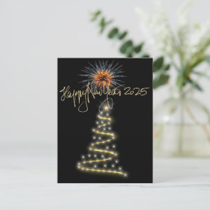 Happy New Year 2025 Postcard