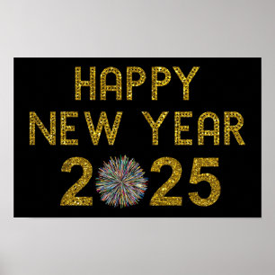 Happy New Year 2025 Poster