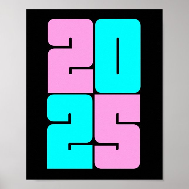 Happy New Year 2025 Poster (Front)