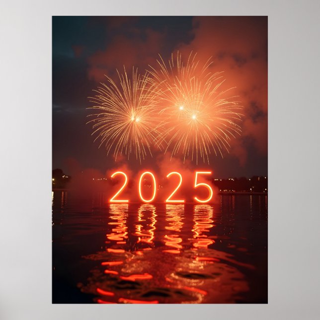 Happy New Year 2025 Poster (Front)