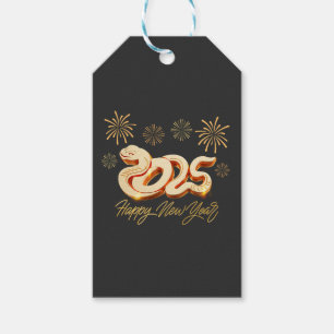 Happy New Year 2025 The Chinese Year of the Snake Gift Tags