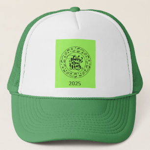 Happy new year 2025 trucker hat