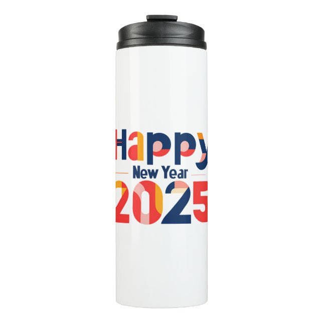 Happy New Year 2025:Year Of Possibilities Optimist Thermal Tumbler (Front)
