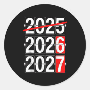 Happy New Year 2026 2027 67 Meme Six Seven Funny  Classic Round Sticker