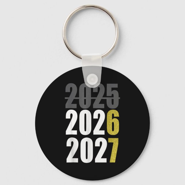 Happy New Year 2026 2027 67 Meme Six Seven Kids Me Key Ring (Front)