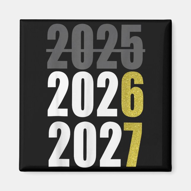 Happy New Year 2026 2027 67 Meme Six Seven Kids Me Magnet (Front)