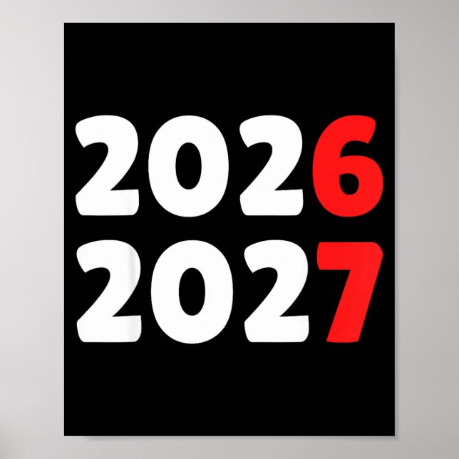 Happy New Year 2026 2027 Funny Six Seven 67 Meme C Poster (Front)