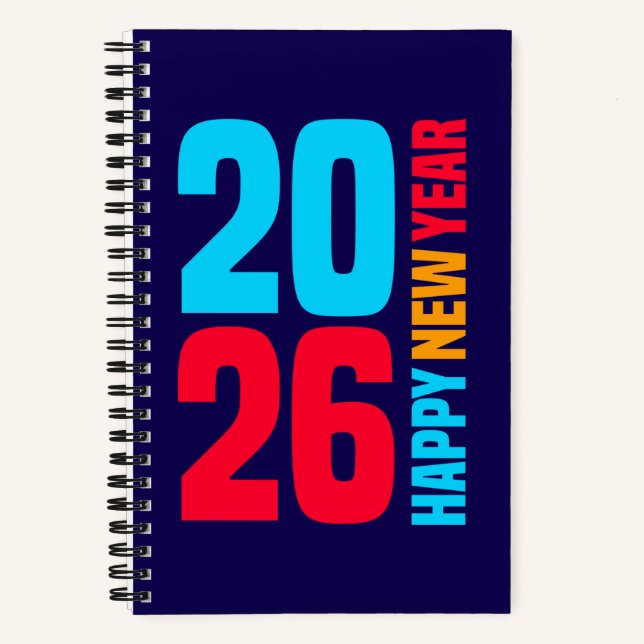 Happy New Year 2026-34568 Notebook (Front)
