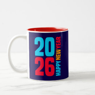 Happy New Year 2026-34568 Two-Tone Coffee Mug