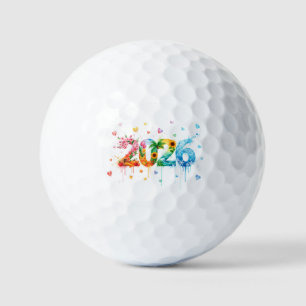 Happy New Year 2026: A Year of New Possibilities Golf Balls