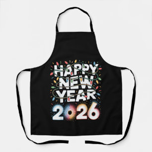 Happy New Year 2026 Apron