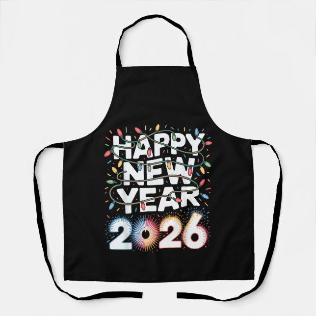 Happy New Year 2026 Apron (Front)