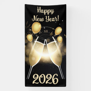 Happy New Year 2026 Banner