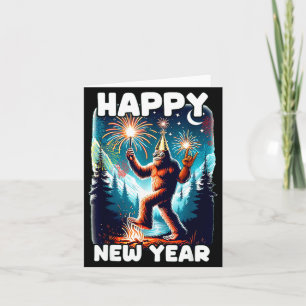 Happy New Year 2026 Bigfoot Lovers New Years Eve P Thank You Card