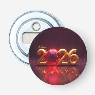 Happy New Year 2026 Bottle Opener