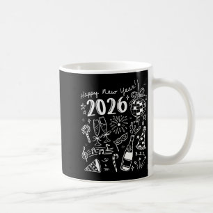 Happy New Year 2026 Bow Funny  Coffee Mug