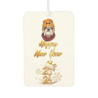 happy new year 2026 car air freshener