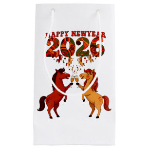Happy New Year 2026 – Celebrating Horses with Cham Small Gift Bag