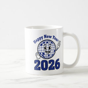 Happy New Year 2026 Celebration Design  Coffee Mug
