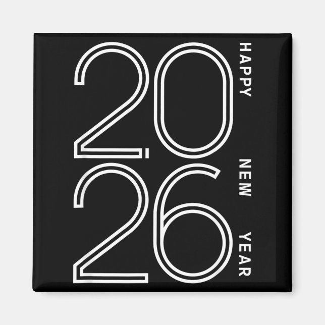 Happy New Year 2026 Celebration Eve Party Men Wome Magnet (Front)