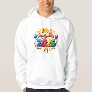 Happy New Year 2026 Celebration – Festive Firework Hoodie