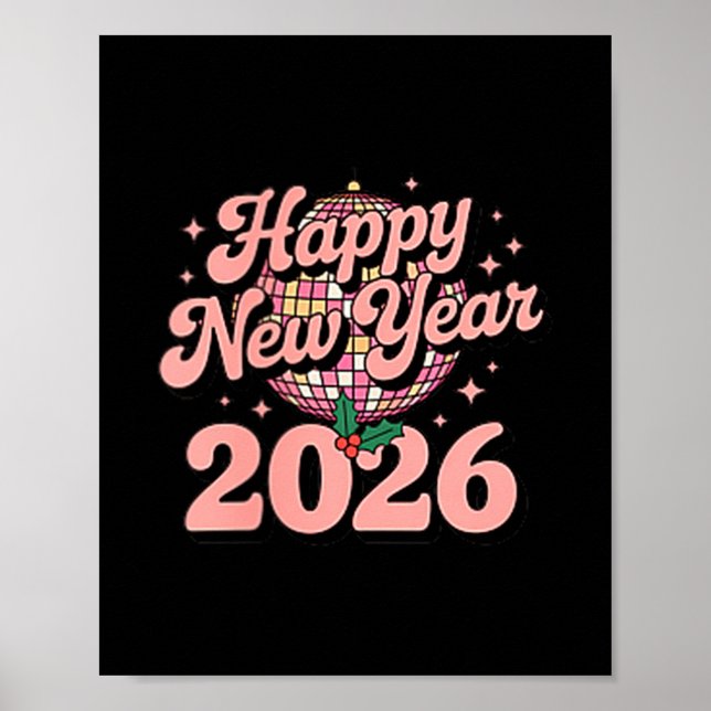 Happy New Year 2026 Celebration For Party Lovers  Poster (Front)