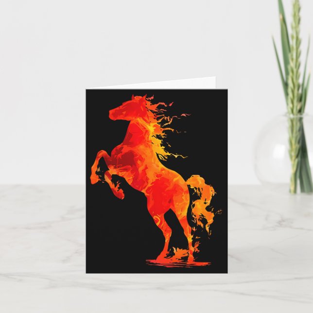 Happy New Year 2026 Chinese New Year Horse Zodiac  Card (Front)