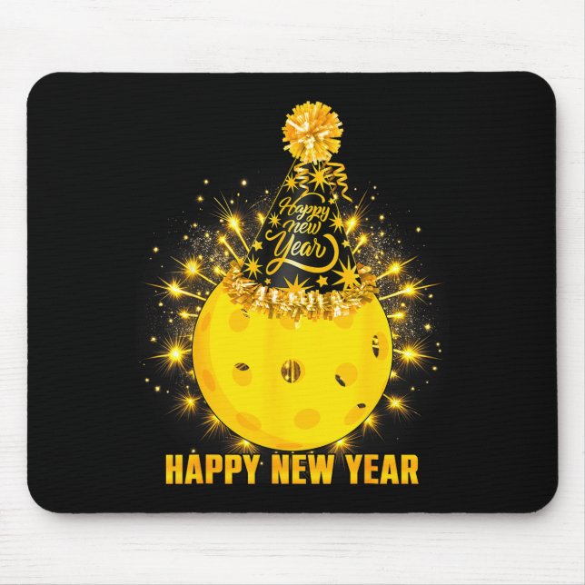 Happy New Year 2026 Ckleball Party Hat New Years E Mouse Pad (Front)