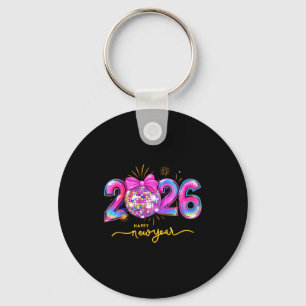Happy New Year 2026 Colorful Family Matching Celeb Key Ring