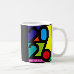 Happy New Year 2026 Colorful Funny Nye Party Match Coffee Mug