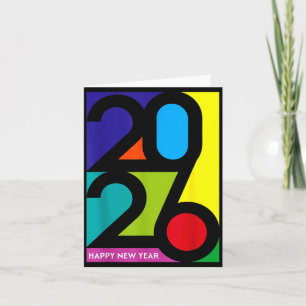 Happy New Year 2026 Colourful Funny Nye Party Matc Card