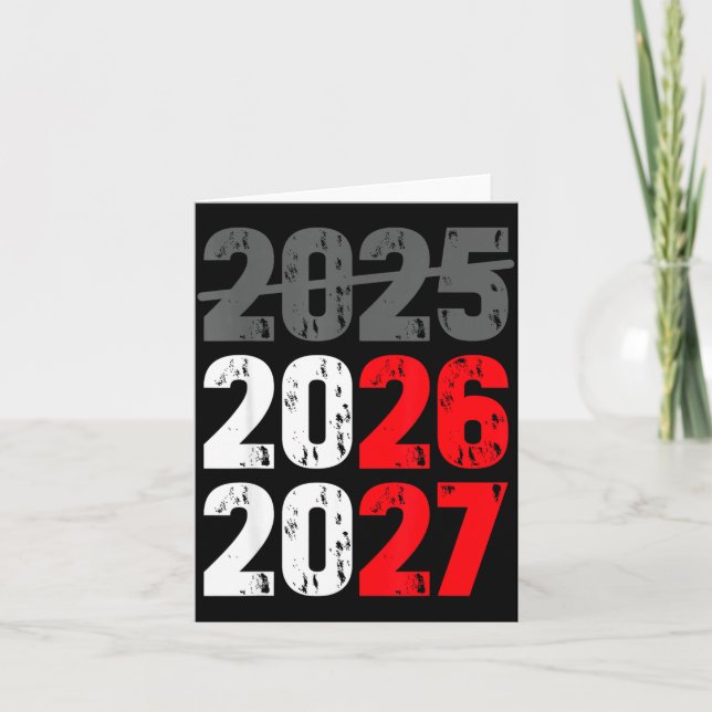Happy New Year 2026 Coming Soon 2027 Funny 67 Meme Card (Front)
