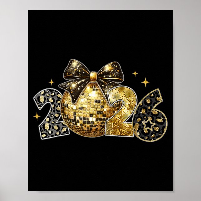 Happy New Year 2026 Coquette New Year Trendy  Poster (Front)