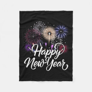 Happy New Year 2026 Costume Party Friends Family U Fleece Blanket