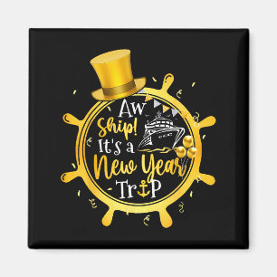 Happy New Year 2026 Cruise Trip Family Matching  Magnet