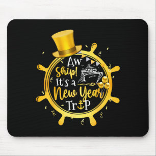 Happy New Year 2026 Cruise Trip Family Matching  Mouse Pad