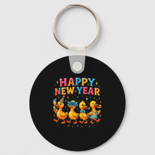 Happy New Year 2026 Cute Duck Party Gift  Key Ring