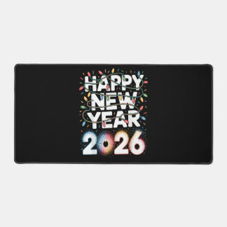 Happy New Year 2026 Desk Mat