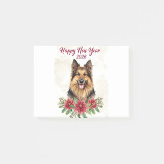 Happy New Year 2026 Dog Kids Poster Post-it Notes