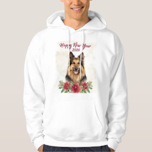 Happy New Year 2026 Dog Lover Hoodie