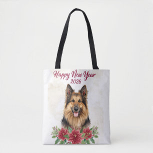 Happy New Year 2026 Dog Lover Tote Bag