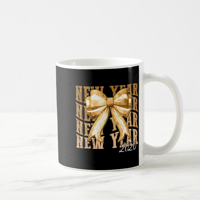 Happy New Year 2026 Eve Coquette Party Golden Fami Coffee Mug (Right)