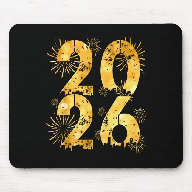 Happy New Year 2026 Family Celebration New Years E Mouse Pad (Front)