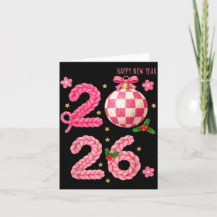 Happy New Year 2026 Family Matching Crochet Men Wo Card
