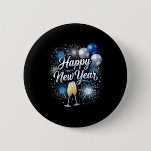 Happy New Year 2026 Family Matching New Year Eve P 6 Cm Round Badge