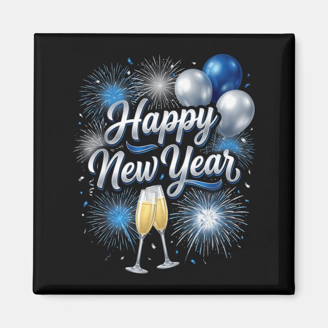 Happy New Year 2026 Family Matching New Year Eve P Magnet (Front)